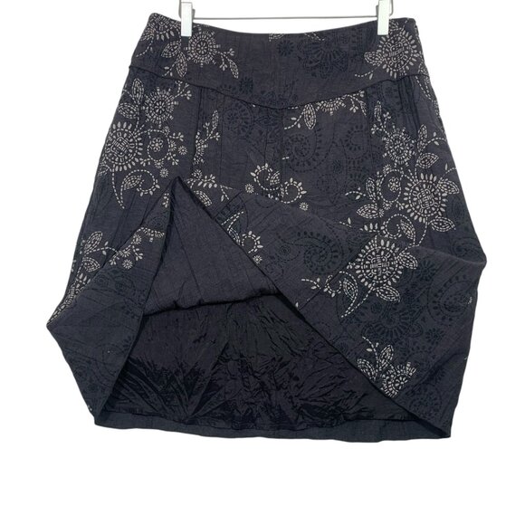 A-line knee length print skirt size 12 ERIC ALEXANDRE - Picture 9 of 14